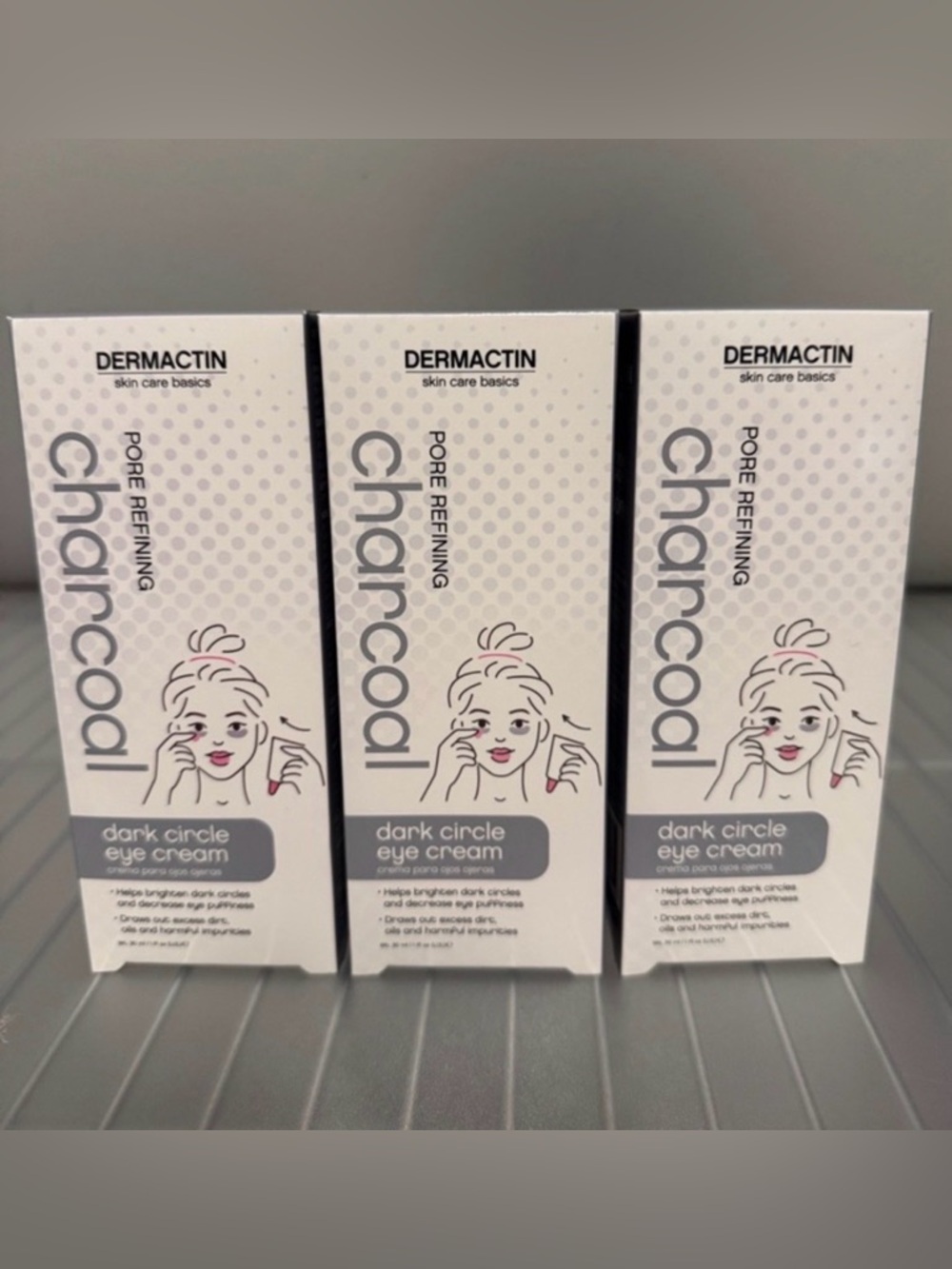 DERMACTIN skin care basics Charcoal Dark Circle Eye Creams PORE REFINING